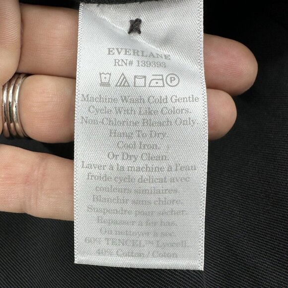 Everlane Women’s NWT Black The Tencel Way-High Taper Minimalist Pant 6/W30/L27‎ - Picture 7 of 13